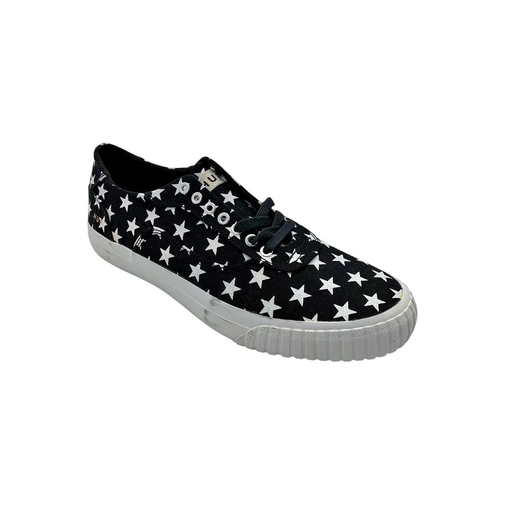 HUF Men's Essex Canvas Stake Sneaker Black Star - Medium